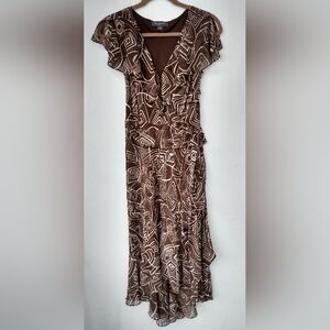Sundress Liz Clairborne Brown Dress Claiborn Claibourne